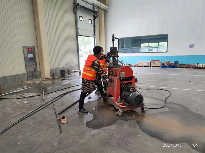 三水厂房地面下沉塌陷注浆加固施工